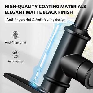 Rubinetto da Cucina in Ottone Massiccio Monocomando con Doccetta Estraibile a 3 Modalità, Rotazione a 360 Gradi, Piastra di Fissaggio a 1 o 3 Fori - Product Image 5