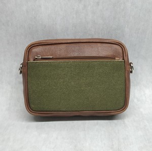 Recycled Organic Weaved Canvas Leather Single Shoulder Messenger Toiletry Bags DOPP Accessory Vintage Factory Bulk Orders Rivet - Product Image 3