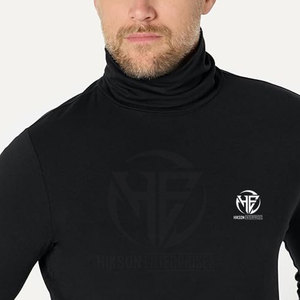 Trendy Simple Casual Top Turtle Neck <b>Shirt</b> Soft <b>Stretch</b> Fabric Raised Neck Long Sleeve Design <b>Men</b> Turtle Neck <b>Shirt</b> - Product Image 2