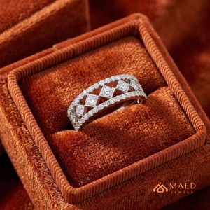 Anillo de Compromiso de Plata de Ley 925 con Moissanita Vintage, Anillo de Boda, Regalo de Joyería de Lujo para Mujer - Product Image 2