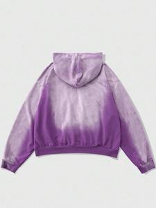 Sudadera con capucha extragrande para hombre, estilo premium, lavada al ácido, informal, para gimnasio, ropa urbana, tejido grueso, para invierno - Product Image 2