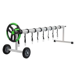 Copertura per piscina interrata in alluminio da 18 piedi alimentata a energia solare con avvolgitore di sicurezza - Product Image 4