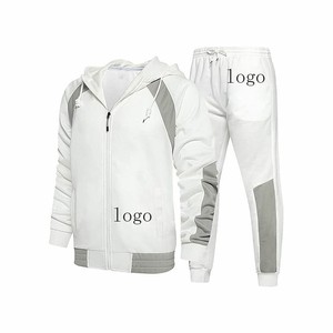 Custom Men's Tracksuit Hot Trending New Arrival Fleece Hoodie Sweatpants <b>Set</b> Jogger Men Tracksuit Sportswear Men Tracksuit OEM - Product Image 1
