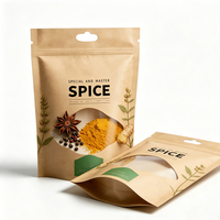 Sacs d'emballage pour épices à faible MOQ, personnalisables avec logo, pour paprika de qualité alimentaire, sacs Mylar à fermeture éclair pour assaisonnements secs