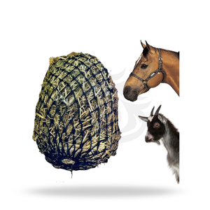 ตาข่ายหญ้าแห้งแบบป้อนอาหารช้า  ทำจากเชือกอย่างดี  ตาข่ายให้อาหารแบบกำหนดเองสำหรับม้า แพะ และปศุสัตว์ - Product Image 4