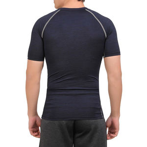 Solid <b>Compression</b> T <b>Shirt</b> Regular Fit Short Sleeve Lightweight Breathable <b>Men</b> Gym Training Workout Wear Premium Quality - Product Image 5