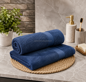 Serviette de bain en coton tissé compressé de qualité supérieure 800 GSM, haute absorption, luxe, hôtel, spa, OEM, marque privée, vente en gros - Product Image 1