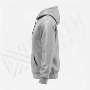 Sweat-shirt à capuche unisexe surdimensionné en molleton de coton, coupe ample, brodé et imprimé personnalisé, style streetwear, couleur personnalisable, collection automne - Product Image 3