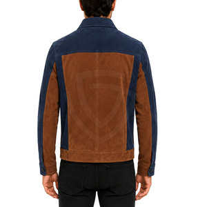 Premium <b>Suede</b> <b>Leather</b> <b>Jacket</b> Featuring Modern Tailored Silhouette Soft Texture And Zip Closure For Everyday Lifestyle Clothing - Product Image 4