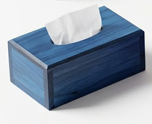Boîte à mouchoirs en bois moderne, couvercle rectangulaire à fond coulissant, porte-mouchoirs fait main, couleur unie, recharge facile, salle de bain, bureau, salle à manger - Product Image 3