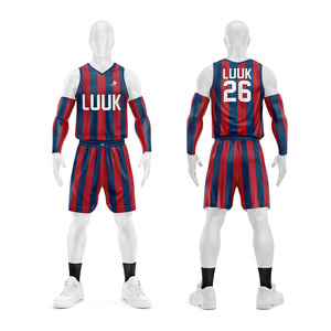 Ensemble de maillots de basket-ball personnalisés avec nom, numéro et logo du joueur, service de fabrication de vêtements d'équipe de haute qualité - Product Image 3