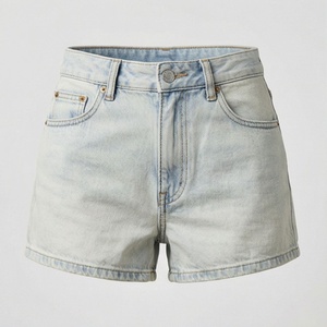 Shorts de Mezclilla Transpirables de Alta Calidad para Mujer, con Botones, de Algodón, Jeans Cortos, Ropa Casual de Calle, a la Moda - Product Image 1