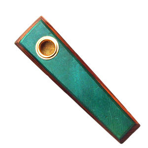 Pipa de Tabaco de Madera Hecha a Mano con Filtro de Latón – Pipa Herbal de Madera Natural, Accesorio para Fumar Portátil y Artesanal - Product Image 5