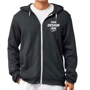 Sweat à capuche zippé intégral de haute qualité, modèle <span class=keywords><strong>vierge</strong></span> en mélange de coton pour homme, idéal pour personnalisation de logo et motifs - Product Image 4