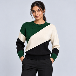 Pull tendance pour femme en maille douce, chaud, confortable, respirant, avec coutures durables, style décontracté, OEM - Product Image 1