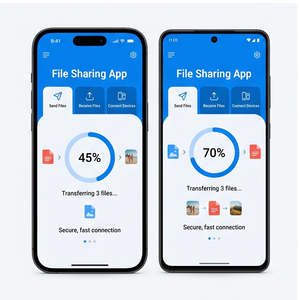 Aplicación de Compartición de Archivos Royalcraft – Transferencia Rápida, Comparte Archivos, Fotos, Videos y Documentos de Forma Segura para iOS/Android - Product Image 3