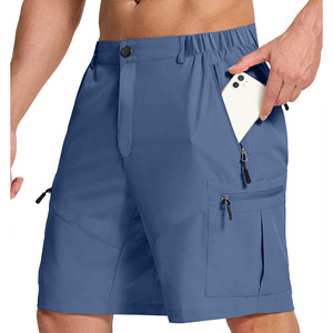 Shorts de randonnée pour homme, nouveau design, été, extérieur, respirant, séchage rapide, multi-poches, avec logo personnalisé. - Product Image 1