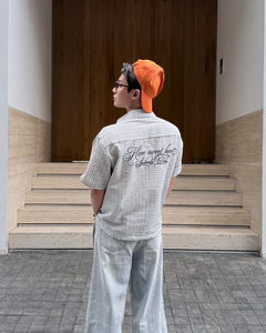 เสื้อเชิ้ตแขนสั้นลำลองผู้ชาย GUPO SWEET HOME ลายสก็อตคลาสสิก ปกคอพับ ระบายอากาศได้ดี เป็นมิตรกับสิ่งแวดล้อม แห้งเร็ว ODM - Product Image 3