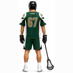 Maillot de lacrosse professionnel pour hommes, tenue d'équipe personnalisée, uniforme athlétique respirant avec impression par sublimation intégrale, uniformes de lacrosse - Product Image 3