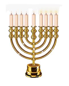 Gold Plated Metal Pipe Menorah with Round Base Simple Elegant Design High Quality Candle Stand for Stylish Home Decoration - Product Image 1