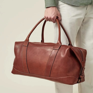 Bolsa de Viaje de Cuero Premium Personalizada para Hombre, Bolsa de Fin de Semana, Bolsa de Mano de Lujo de Gran Capacidad - Product Image 1