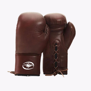 Gants de boxe en cuir de qualité supérieure avec sangle de poignet réglable antidérapante et protection UV pour l'entraînement en salle - Product Image 1