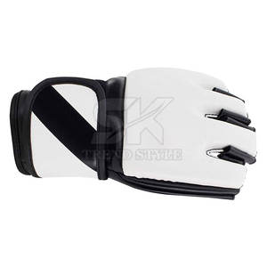 Gants en cuir sur mesure à demi-doigts, créez votre propre style, dernière tendance, haute qualité, gants de boxe MMA professionnels pour hommes - Product Image 3