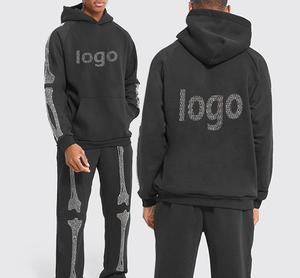 ชุดวอร์มประดับเพชรคุณภาพสูง ดีไซน์สวยหรู พร้อมเสื้อคลุม - Product Image 1