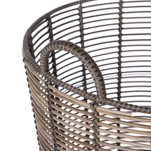 Panier de rangement contemporain en maille métallique, organisateur de placard durable - Product Image 5