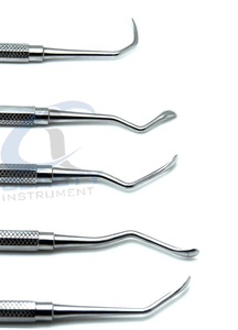 Juego de Instrumentos Quirúrgicos Dentales de Acero Inoxidable, con Empuñadura Manual Moleteada, Clase I, Kit de 5 Piezas - Product Image 6