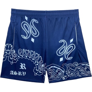 Shorts de sport respirants pour homme, style basket, en maille paisley, légers, pour l'été - Product Image 1