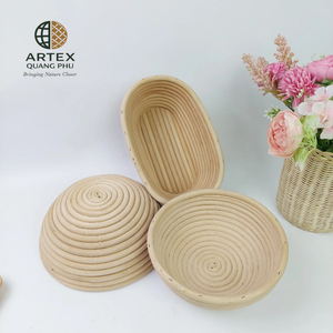 Juego de Cestas de Ratán Ovaladas Naturales para Fermentación de Pan, Banneton, Proveedor Vietnamita ARTEX QUANG PHU - Product Image 4