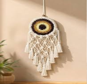 Practical Boho Macrame <b>Floating</b> <b>Shelves</b> Provide Sturdy Storage for Small Items Contemporary Design Home Decor. Available - Product Image 3