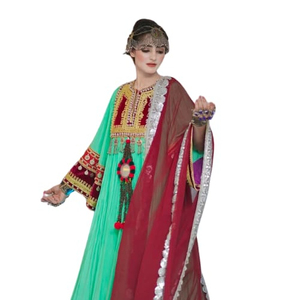 2026 Unique Styles Solid Color Afghani Tribal Dress Ethnic Clothing Tribal Afghan Dress Women Wholesale Price Afghan Kuchi Dress - Product Image 4