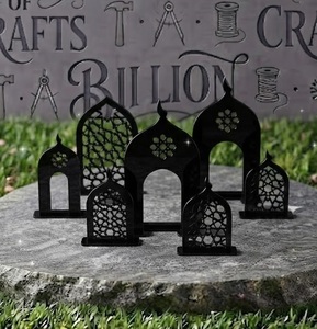 Modern <b>Islamic</b> Acrylic Shelf Ramadan Kareem Decor Mosque Design Tabletop Ornament Eid Mubarak <b>Gift</b> - Product Image 1