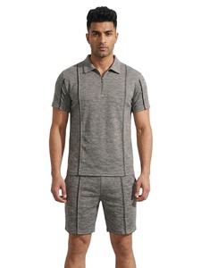 Ensemble t-shirt et short en coton premium personnalisé, nouveau look tendance pour streetwear et vêtements décontractés, unisexe - Product Image 3