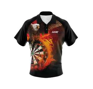 Custom High Quality Sports Uniform Polo Shirt Polyester Short Sleeve Golf and <b>Bowling</b> Shirt for Athletes - Product Image 5