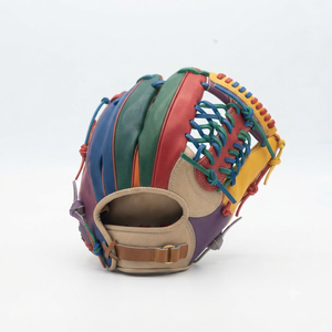 Gant de baseball en cuir H-Web pour droitier, doigts entiers, pour outfield, adulte, toutes saisons, antidérapant, fermeture à enfiler, gant pour jeune joueur d'infield - Product Image 2