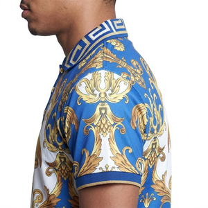 Polo pour homme imprimé par sublimation de qualité supérieure – Design esthétique baroque haute définition, vêtements graphiques personnalisés par des designers - Product Image 3