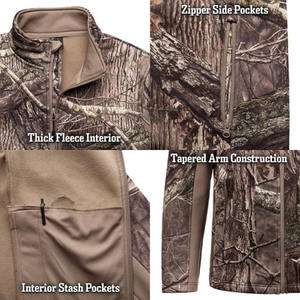 เสื้อแจ็คเก็ตทรงโอเวอร์ไซส์แบบทหาร ซิปหน้า ผ้าเชอร์ปาฟลีซ คุณภาพสูง เป็นมิตรกับสิ่งแวดล้อม ผลิตจากไนลอน/โพลีเอสเตอร์ เอวสูง ใส่ได้ทุกฤดู สำหรับผู้ชาย สีพื้น - Product Image 6