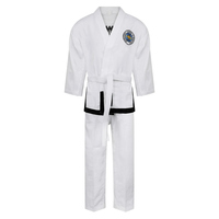 Seragam Taekwondo ITF Profesional Dobok dengan Bordir Custom untuk Dewasa