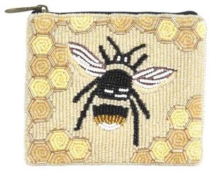 <b>Multi</b> Colour Striped Embroidered XOXO Coin Purse Zipper Wallet Travel Use For Everyday Use Gifting Parties Fashion Accessory - Product Image 5