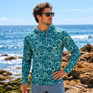 Vente en gros de sweats à capuche de pêche pour hommes, extensibles dans quatre sens, de performance, pour le sport et la pêche - Product Image 5