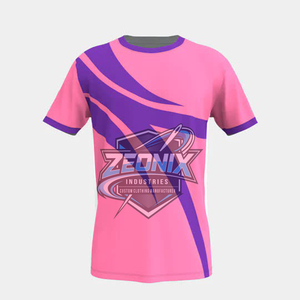 ชุดกีฬาคุณภาพสูงแบบซับลิเมชั่นสั่งทำขายส่ง เสื้อยืด กางเกงขาสั้น แห้งเร็ว ระบายอากาศได้ดี ผ้าฝ้าย 100% ทรงหลวม บริการ OEM - Product Image 1