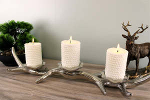 Silver Metal Branch Design <b>Candle</b> <b>Holder</b> For Christmas in Affordable Price - Product Image 3