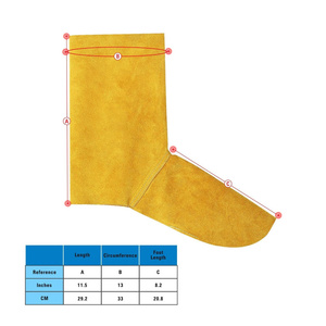 JNM SAFETY JNM-4814 Cubrezapatos de Soldadura, Protectores de Botas Resistentes al Fuego, al Agua y al Calor (500C-1000C), de Piel de Vacuno - Product Image 6