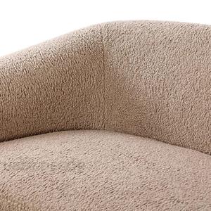 Paloma 86,5 ''Sofá curvo minimalista moderno Espacios de vida contemporáneos con comodidad de mezcla de plumas de felpa - Product Image 2
