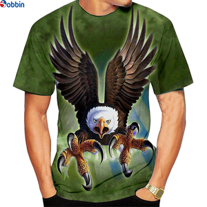 T-shirt de sublimation pour homme, motif aigle violet, manches courtes, col rond, décontracté, respirant, tricoté, coupe régulière, impression photo - Product Image 6