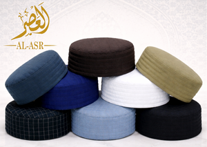 <b>Wholesale</b> Fashion Islamic Traditional <b>Kufi</b> Hats Adults Men's Polyester Designed Al Asr Breathable All Seasons - Product Image 4