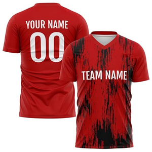 Camiseta de fútbol personalizada para hombre, de secado rápido, transpirable, con diseño de sublimación, en oferta, para venta en línea. - Product Image 1